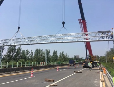 南阳南阳门架标牌施工现场